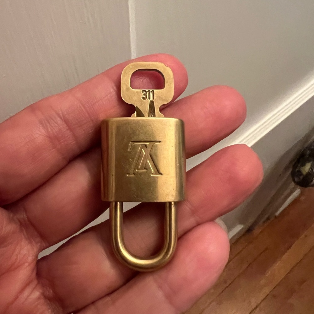 Louis Vuitton Brass Lock with Logo